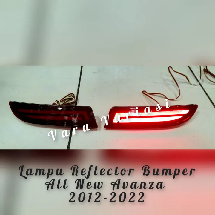 LAMPU REFLEKTOR BUMPER BELAKANG TOYOTA ALL NEW AVANZA 2012-2022 ...