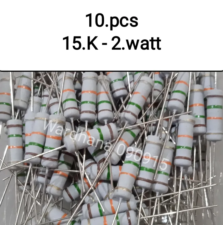 Resistor 15k 2 watt Resistor 2 watt 15 kilo ohm #10.pcs | Lazada Indonesia