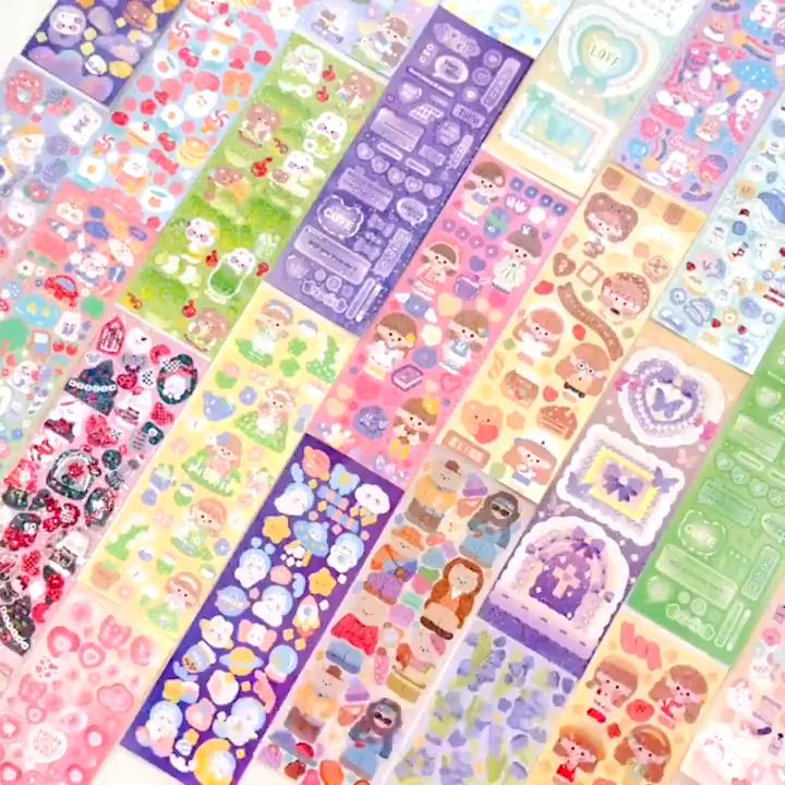 50Pcs Cute Guka Stickers Kawaii Cartoon Stickers Children's Notebook ...