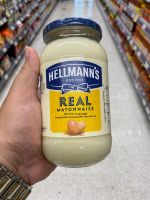 เรียล มายองเนส ตรา เฮลแมนส์ 400g Real Mayonnaise Hellmanns Brand 100% free range eggs committed sustainably sourced