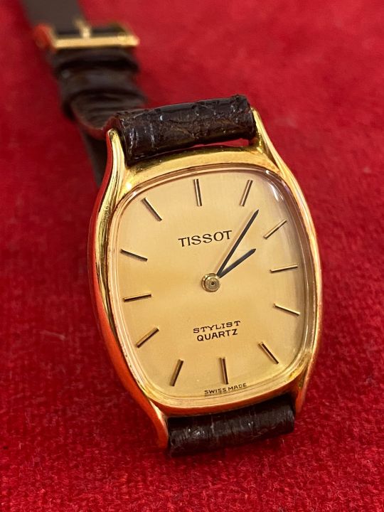 นาฬิกา-tissot-lady-ตัวเรือนทองคำแท้-18k-นาฬิกาวินเทจ-นาฬิกามือสอง-นาฬิกาผู้หญิง