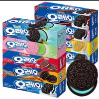 โอริโอ้เกาหลี คุกกี้โอริโอ้สอดไส้ครีม Oreo Sandwich Cookie มีให้เลือก5รสชาติ ขนมนำเข้า