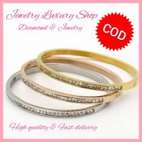 (Ready to ship/พร้อมจัดส่ง) เครื่องประดับ jewelry กำไรข้อมือทอง rose gold silver bracelet bangle for woman