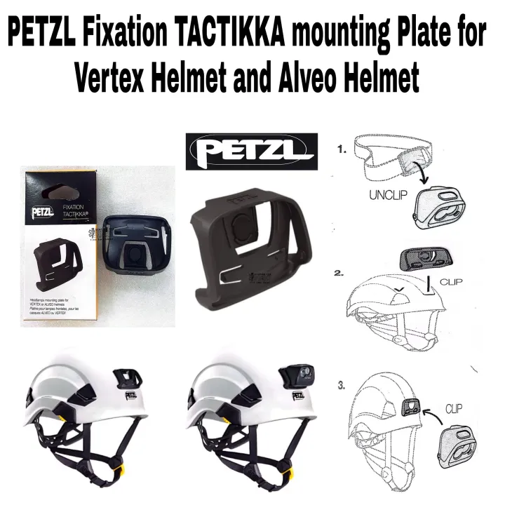 PETZL Fixation TACTIKKA Mounting Plate For Vertex Helmet And Alveo Helmet Lazada PH