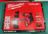 Milwaukee สว่านไขควงไร้สาย พร้อมชุดหัวงานติดตั้ง 12 โวลต์ รุ่น M12FDDXKIT-0X แท้ 100% ( เครื่องเปล่า )