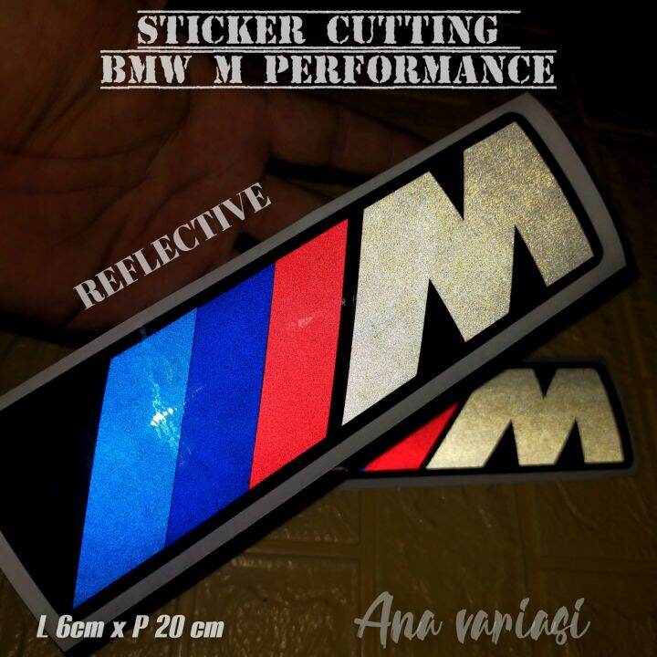 BMW M PERFORMANCE STICKER CUTTING STIKER MOBIL STIKER BMW BESAR 6CM X ...