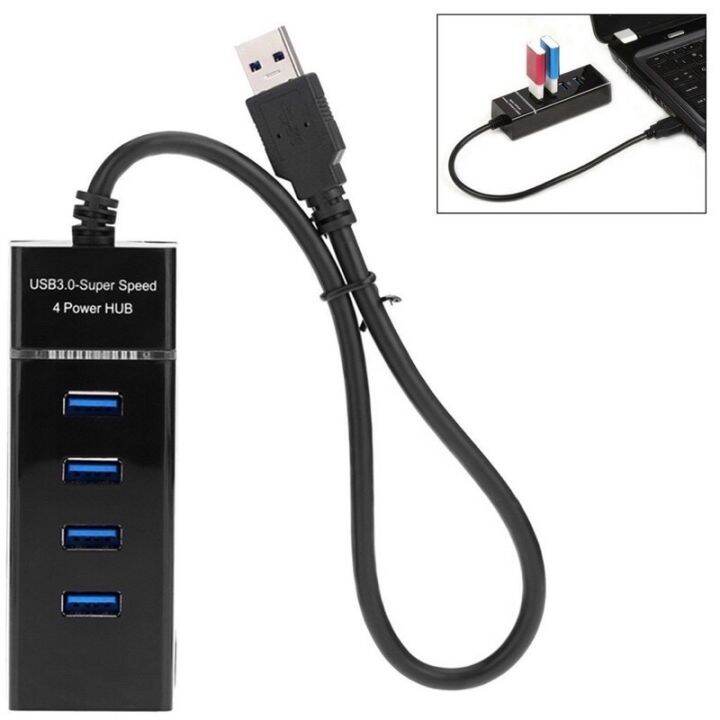 usb-hub-3-0-high-speed-4-port-ปลั๊กusb-สำหรับเชื่อมต่อกับคอมพิวเตอร์-โน็ตบุ๊ค-เมาท์-ถ่ายโอนข้อมูล