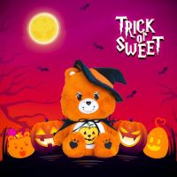 ?รุ่นใหม่ล่าสุด?✨สินค้าแท้?ลิขสิทไทย??ตุ๊กตาหมี แคร์แบร์ 25-45cm. Care Bears (Trick Or Sweet) ? ฟักทอง ฮาโลวีน สีส้ม?