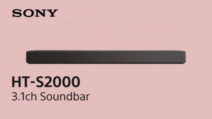 Sony HT-S2000 3.1ch Dolby Atmos / DTS:X Soundbar Surround Sound Home ...