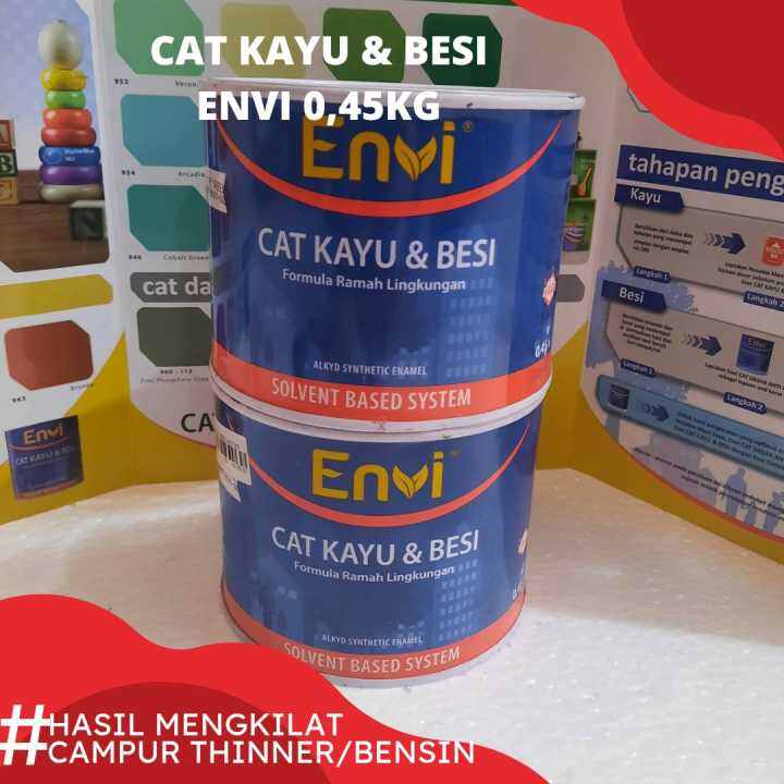 Cat Kayu And Besi 05kg Envi Ramah Lingkungan Gold Bronze Silver Alumunium Lazada Indonesia 4567