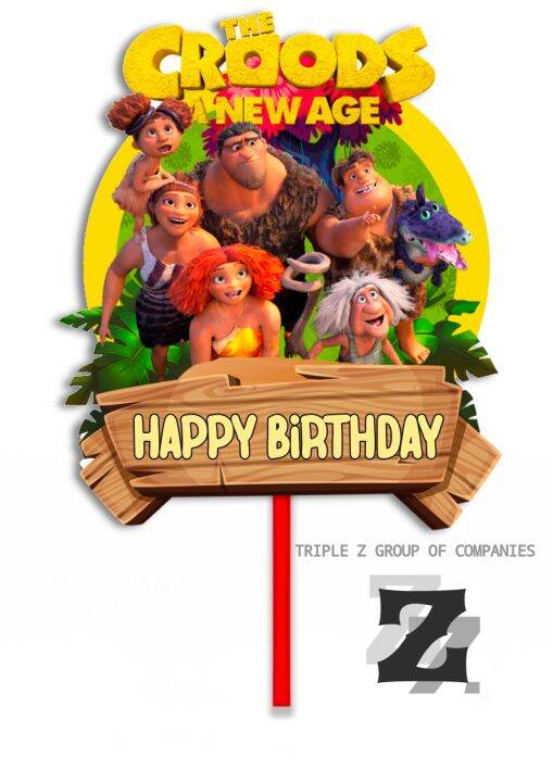 The Croods Happy Birthday Cake Topper | Lazada PH