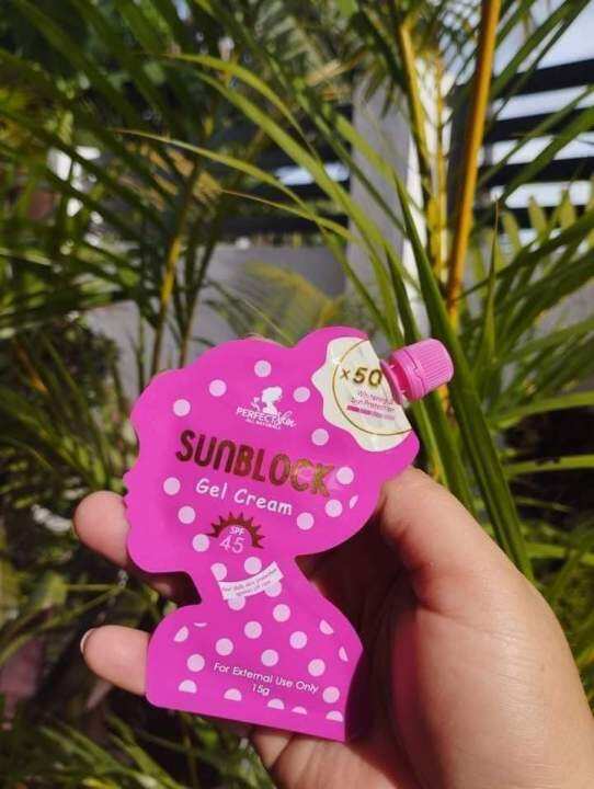 Perfect Skin Sunblock Gel Cream Spf 45 15g Lazada Ph