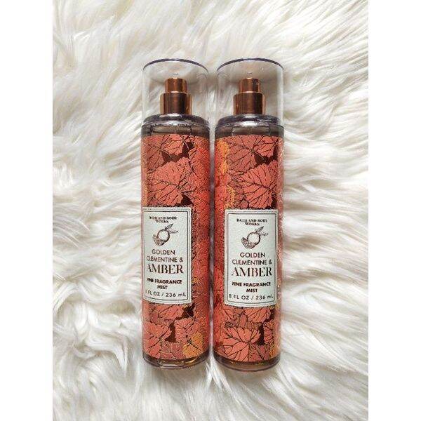 Bath and Body Works Golden Clementine and Amber Fine Fragrance Mist