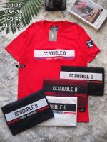 เสื้อยดแขนสั้น CCOO DOUBLE O  สวมใส่สบายเนื้อผ้านุ่ม ใส่ได้ทั้ง ช/ญ