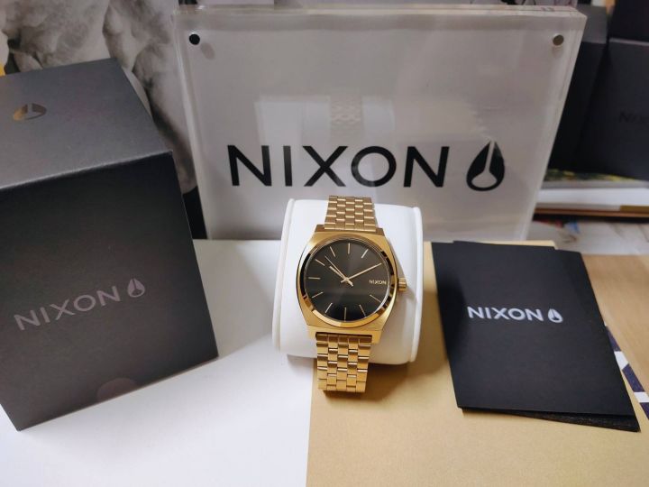 ประกันศูนย์ไทย-nixon-time-teller-nxa0452042-00-นาฬิกาผู้ชายผู้หญิง-สีทอง-ขนาดหน้าปัด-37-mm