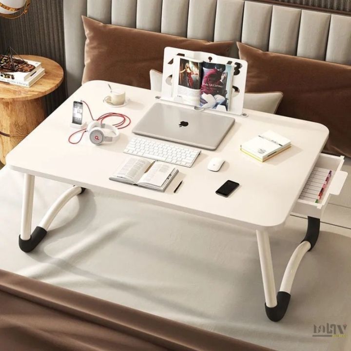 Foldable Small Table Heightened Computer Table Bed Lazy Table College ...