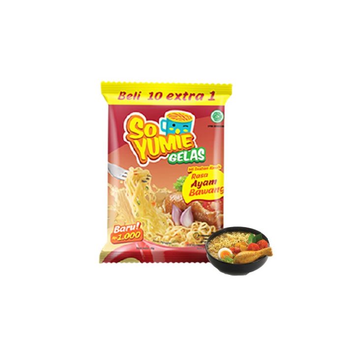 So Yumie Gelas Rasa Ayam Bawang 10x30gr Lazada Indonesia