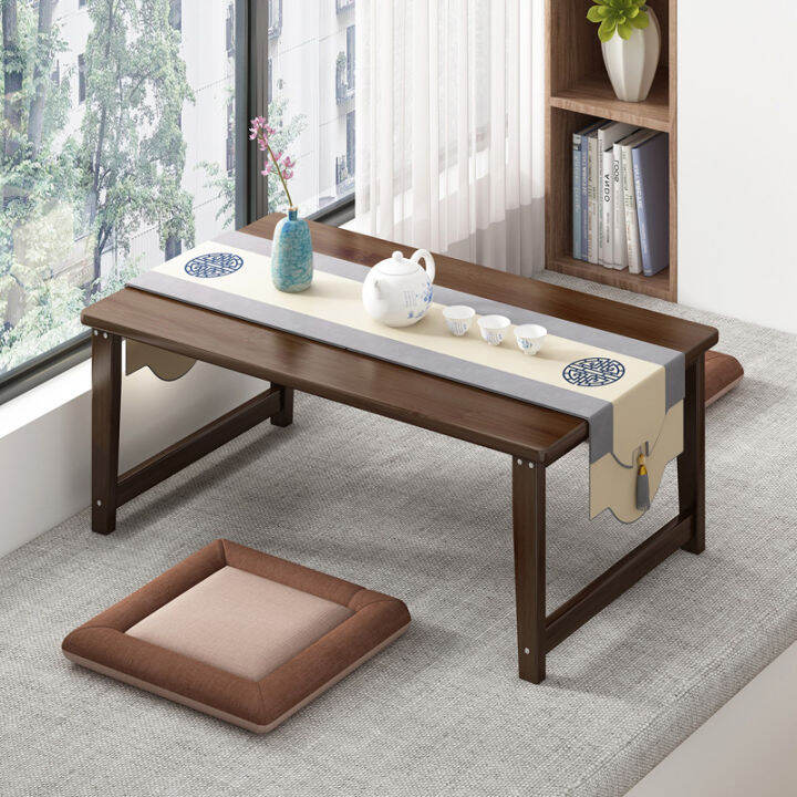 Bay Window Small Table Japanese Style Tatami Tea Table Solid Wood Stool