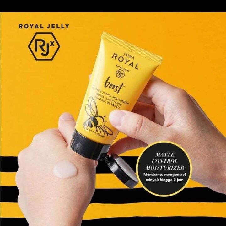Jafra Moisturizer Royal Boost kuning 50ml kulit normal/ berminyak
