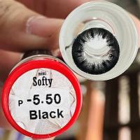 คอนแทคเลนส์ Mini Softy สีดำ/black มีค่าสายตา (0.00)-(-9.50)