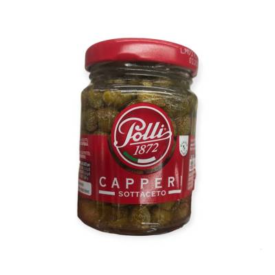 Polli Capers In Wine Vinegar 55 g.เคเปอร์ในน้ำส้มสายชูปรุงรส 55กรัม