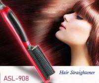 HAIR STRAIGHTENER แปรงหวีผมตรงแบบมีวอลลุ่ม ร้อนเร็วผมตรงไวเสร็จได้ง่ายๆใน 1 นาที รุ่น 908