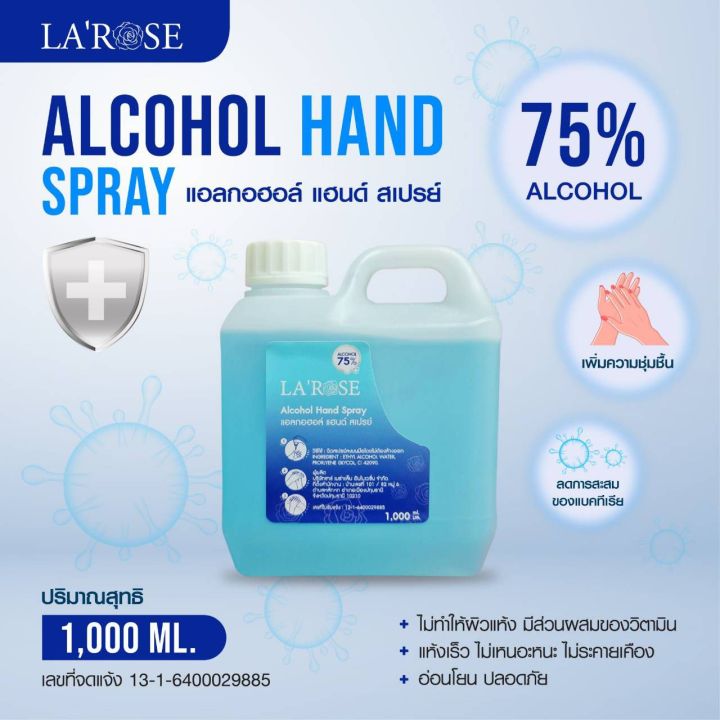 สเปรย์แอลกอฮอล์-75-กลิ่นหอมน่าใช้-ฆ่าเชื้อโรคได้-99-99-แบบน้ำ-ขนาด1000ml