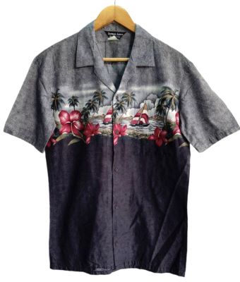 🌴⛵️🌺เสื้อฮาวาย เสื้อเชิ้ต แบรนด์แท้ Norman James.