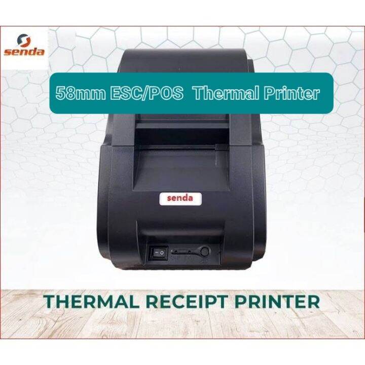 58mm Thermal Receipt Printer ESC /POS Bluetooth/Usb | Lazada PH