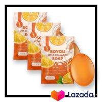 สบู่ล้างหน้า โซยู วิตซีส้ม คอลลาเจน โซฟ  SOYOU VIT-C COLLEGE ขนาด 30 กรัม ( 3 ก้อน )