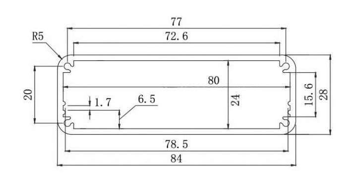 กล่องอลูมิเนียมดำ-ขนาด-84-x-28-x-110-mm