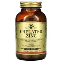 คีเลต ซิงค์ Solgar Chelated Zinc 22mg 250 Tablets สังกะสี