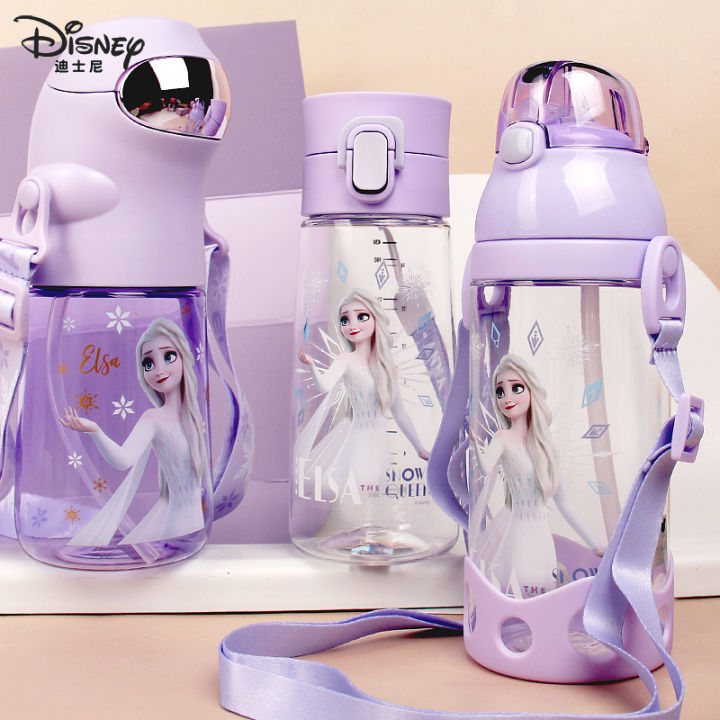 470ml Disney Frozen Children's Cup with A Straw Fall Portable