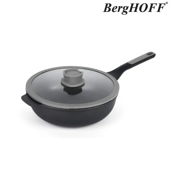BergHOFF LEO Cast Stone Nonstick IH INDUCTION Pan Pot Wok Cookware