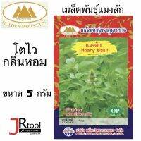 ภูเขาทอง เมล็ดแมงลัก 5 กรัม เม็ดแมงลัก เมล็ดพันธุ์พืช แมงลัก