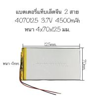 แบตเตอรี่ 4070125 3.7v 4400mah แบตเตอรี่แท็บเล็ตจีน แบบ 2 สาย แบตเตอรี่แท็บเล็ต 2 สาย แบตแทบเลต แบตเตอรี่แทบเล็ต แบตเตอรี่ 4500mAh แบตเตอรี่ 2 สาย 3970125 มีประกัน สินค้าพร้อมส่ง สินค้าใหม่ จัดส่งไว เก็บเงินปลายทางได้