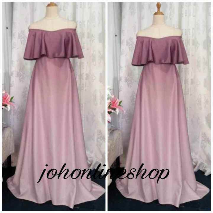 Mauve Ombre Off Shoulder Neoprene Gown For Entourage Lazada Ph 4775