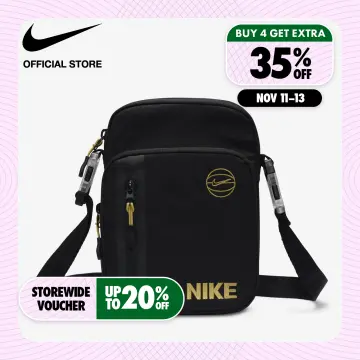 Nike, Bags, Nike Essentials Cross Body Bag Black Orange Small