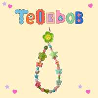 Telebob ✨??สายคล้อง,ที่ห้อยมือถือ พร้อมส่ง ลายดอกไม้น่ารัก หลากสี สไตล์เกาหลี ถูกที่สุด Casetify,skinnydip