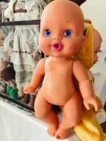 ตุ๊กตาทารก Baby Doll แบรนด์ปั๊มคอ Hasbro, 1997 หน้ายางน่ารัก บอดี้พลาสติก สามารถลงเล่นน้ำ ขนาด 12-13 นิ้ว