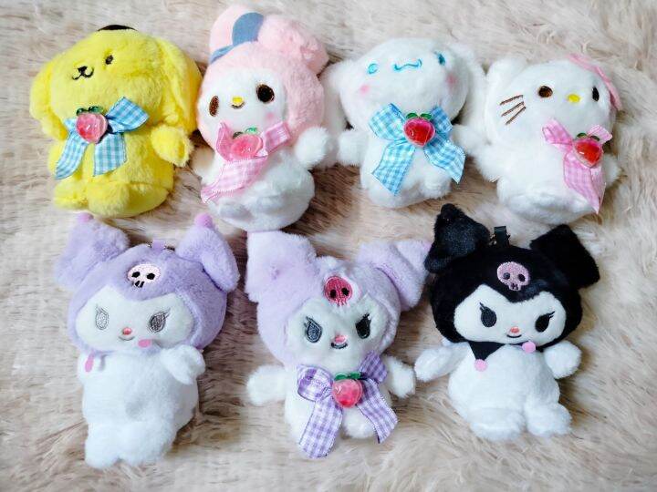 Sanrio Characters Stuffed Toys Keychains Key Holder Bag Pendant 