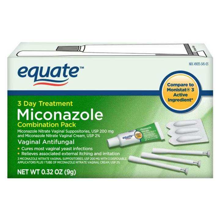 Equate Miconazole Vaginal Antifungal 3Day Treatment, 9g (effective as