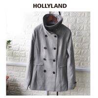 โค้ทผู้หญิง โค้ทวูล โค้ทสักหลาด แบรนด์✨HOLLY LAND✨ PREMIUM COATแท้?% (WY870)