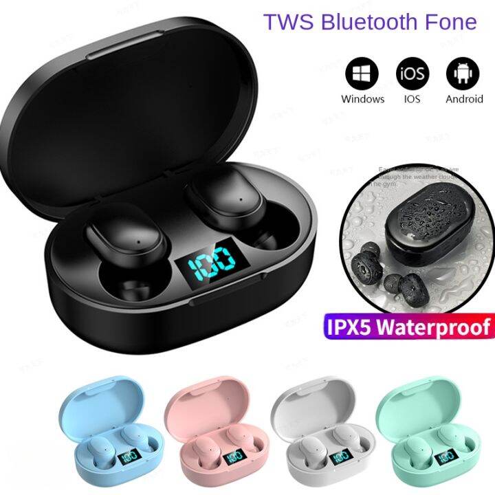 TWS E6S Fone Bluetooth Earphones Wireless Headphones LED Display Noise ...