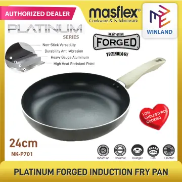 18cm Master Class Induction Saucepan with Glass Lid - Masflex