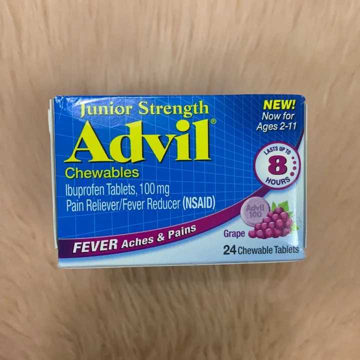 Advil Junior Strength Pain Reliever and Fever Reducer, Chewable