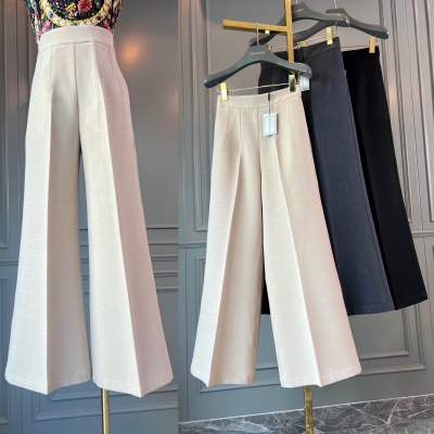 🏷️The Fashion กางเกงขากระบอกใหญ่ 10 ส่วน กางเกงเอวสูง ทรงสวย ขายาว