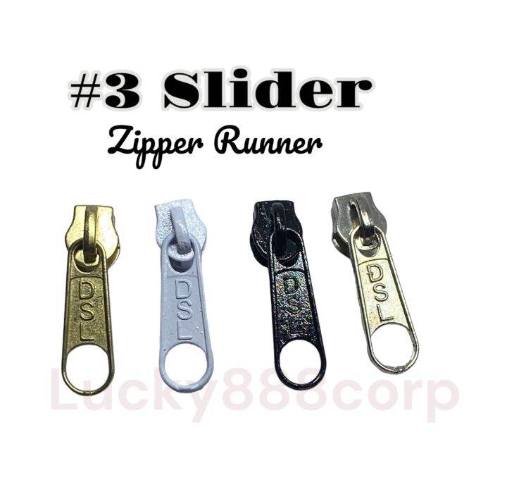 3 Alloy Slider / Runner for Nylon Chain Zipper sold per piece Lazada PH