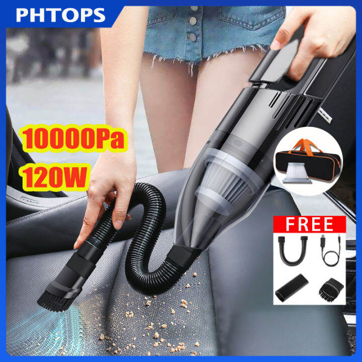 10000Pa↑ Wireless Portable Car Vacuum Cleaner Rechargeable Mini Vaccuum
