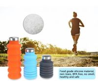 Foldable silicone water bottle ขวดน้ำซิลิโคนพับเก็บได้